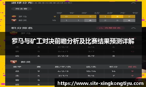 罗马与矿工对决前瞻分析及比赛结果预测详解